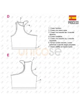 TOP ASIMETRICO MUJER 2207