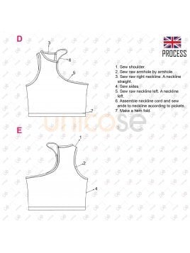 TOP ASIMETRICO MUJER 2207