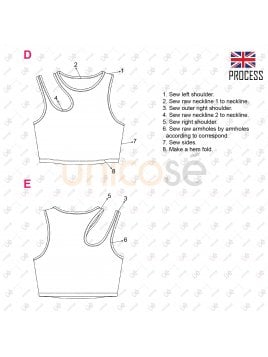 TOP ASIMETRICO MUJER 2209