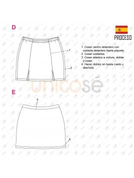 FALDA MINI MUJER 2201