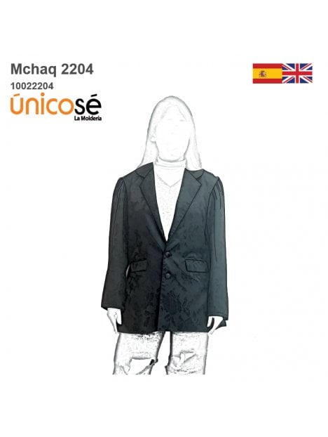 CHAQUETA BLAZER OVERSIZE MUJER 2204