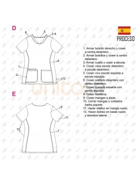 BLUSA SANITARIA MUJER RT 2217