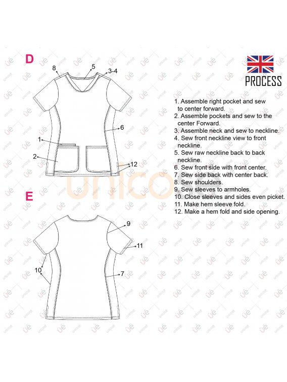 BLUSA SANITARIA MUJER RT 2217