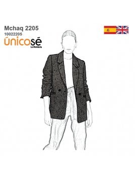 MOLDE CHAQUETA RECTA MUJER 2205