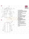 MOLDE CHAQUETA RECTA MUJER 2205
