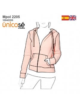 MOLDE POLERON CANGURO MUJER 2205