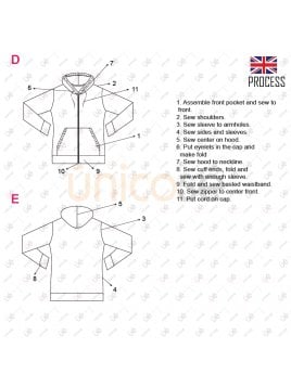 MOLDE POLERON CANGURO MUJER 2205