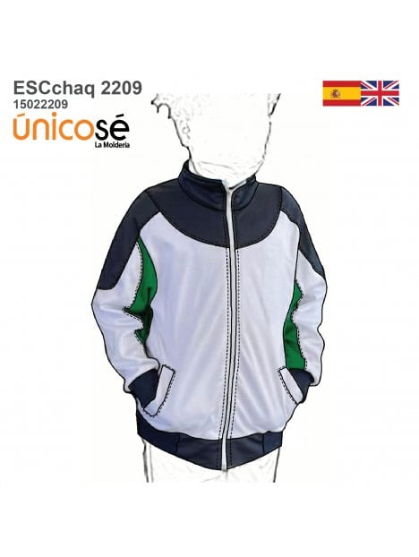 MOLDE CHAQUETA ESCOLAR CORTES 2209