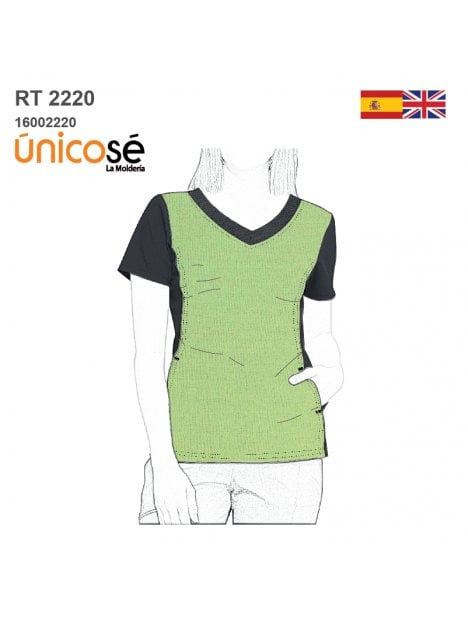 MOLDE BLUSA SANITARIA MUJER RT 2220