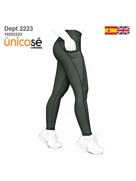 MOLDE DEPORTE CALZA CON BOLSILLOS 2223