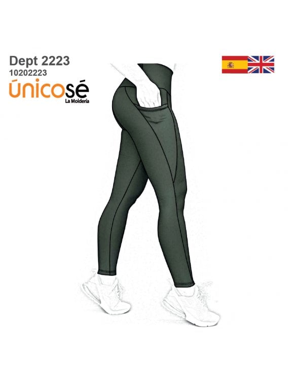 MOLDE DEPORTE CALZA CON BOLSILLOS 2223