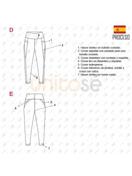 MOLDE DEPORTE CALZA CON BOLSILLOS 2223