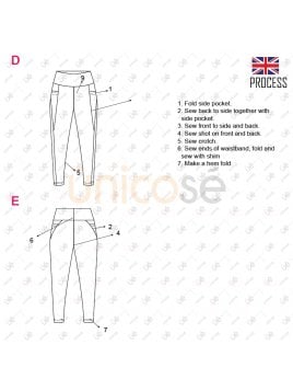 MOLDE DEPORTE CALZA CON BOLSILLOS 2223