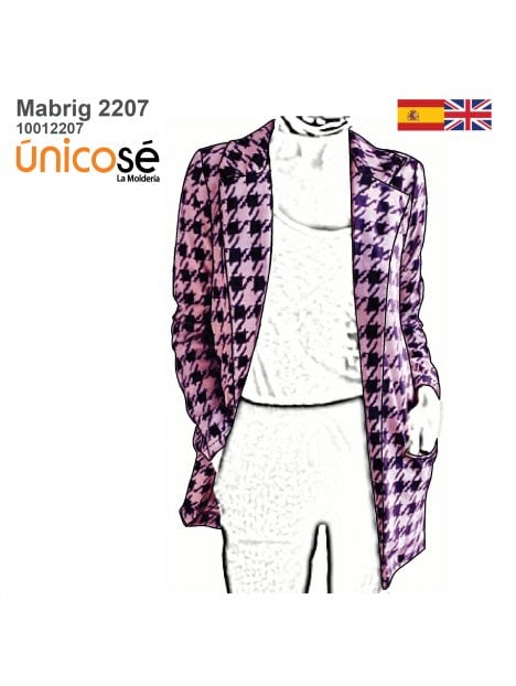 MOLDE ABRIGO BLAZER MUJER 2207