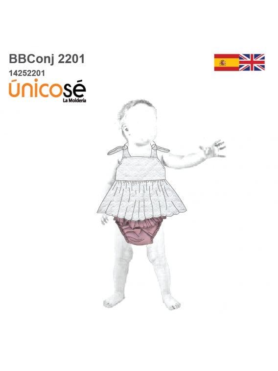 MOLDE CONJUNTO CUBREPAÑAL BEBE 2201