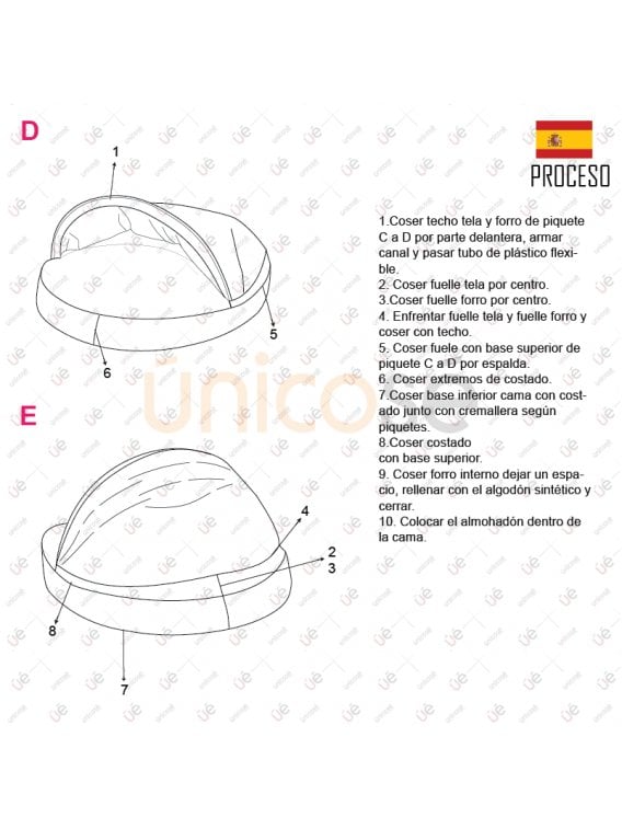 MOLDE CAMA PARA MASCOTA ACC 2213