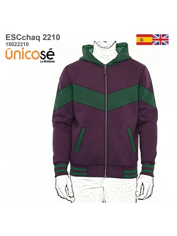 MOLDE CHAQUETA ESCOLAR CORTES 2210
