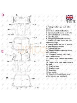 MOLDE CONJUNTO BLUSA BEBE 2202