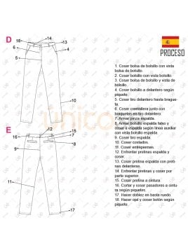 MOLDE PANTALON AJUSTADO MUJER 2210
