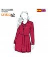 MOLDE VESTIDO TABLAS MUJER 2208