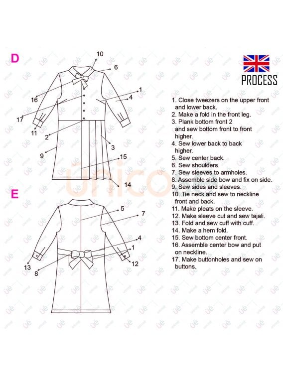 MOLDE VESTIDO TABLAS MUJER 2208