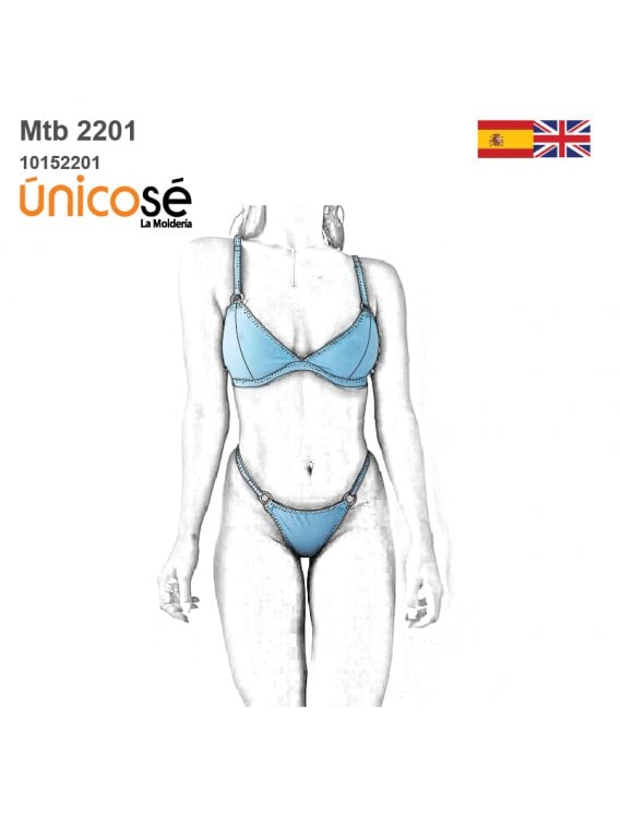 MOLDE TRAJE DE BAÑO 2 PIEZAS MUJER 2201