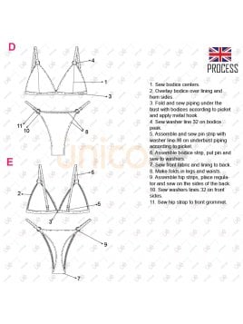 MOLDE TRAJE DE BAÑO 2 PIEZAS MUJER 2201