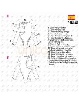 MOLDE TRAJE DE BAÑO 2 PIEZAS MUJER 2202