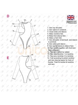 MOLDE TRAJE DE BAÑO 2 PIEZAS MUJER 2202