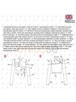 MOLDE TOP ASIMETRICO MUJER 2210