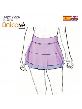 MOLDE DEPORTE FALDA TENIS MUJER 2226