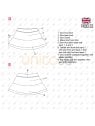 MOLDE DEPORTE FALDA TENIS MUJER 2226