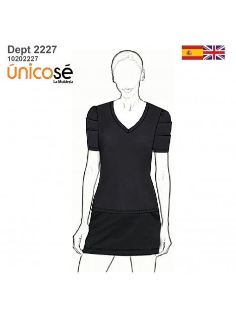 MOLDE DEPORTE CONJUNTO TENIS MUJER 2227