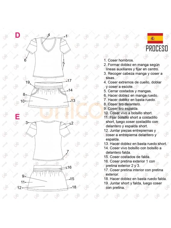 MOLDE DEPORTE CONJUNTO TENIS MUJER 2227