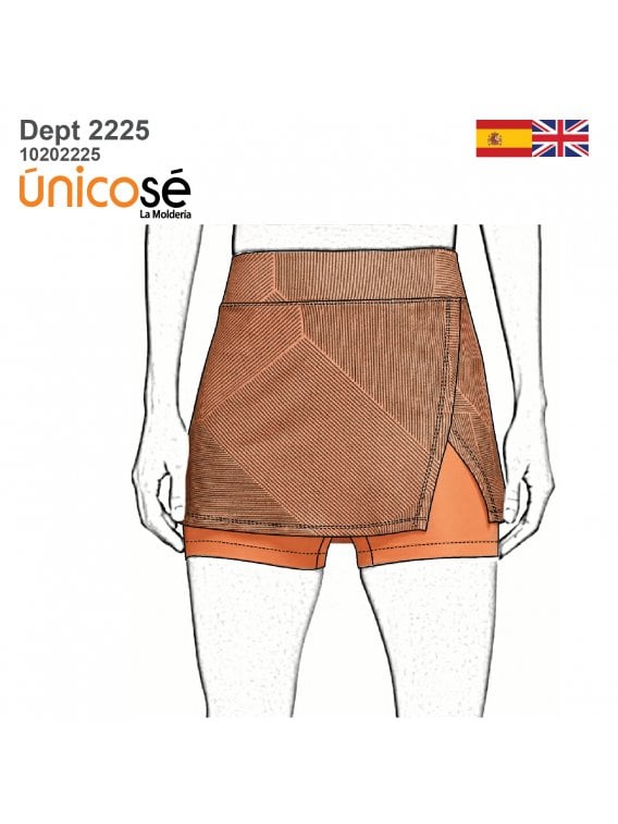 MOLDE DEPORTE FALDA SHORT TENIS 2225
