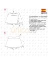 MOLDE DEPORTE FALDA SHORT TENIS 2225