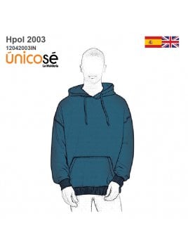 MOLDE POLERON CANGURO HOMBRE 2003IN