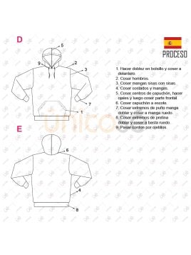 MOLDE POLERON CANGURO HOMBRE 2003IN