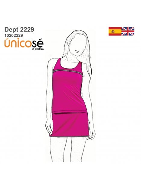 MOLDE DEPORTE CONJUNTO TENIS 2229