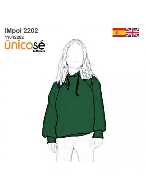 MOLDE POLERON BASICO NIÑA 2202