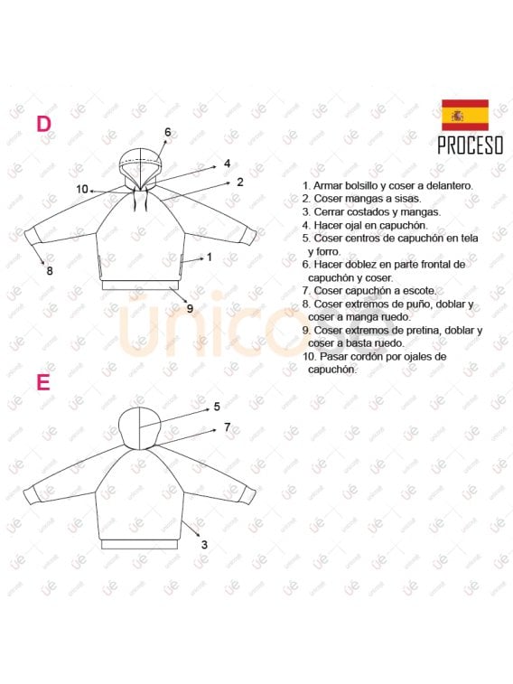 MOLDE POLERON BASICO NIÑA 2202