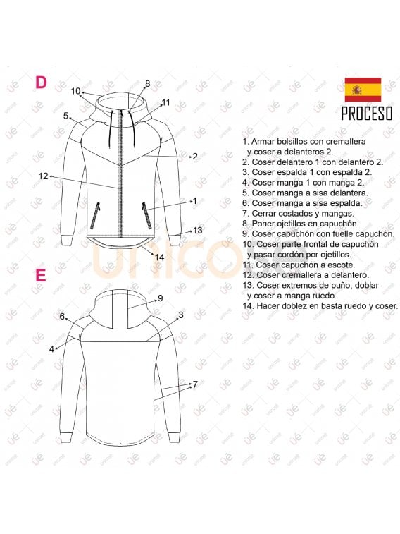 MOLDE CHAQUETA CORTES HOMBRE 2203