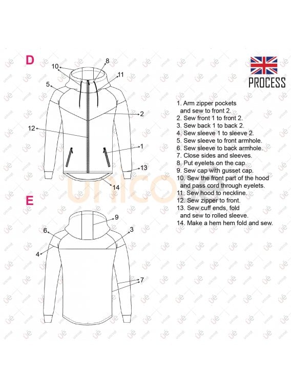 MOLDE CHAQUETA CORTES HOMBRE 2203