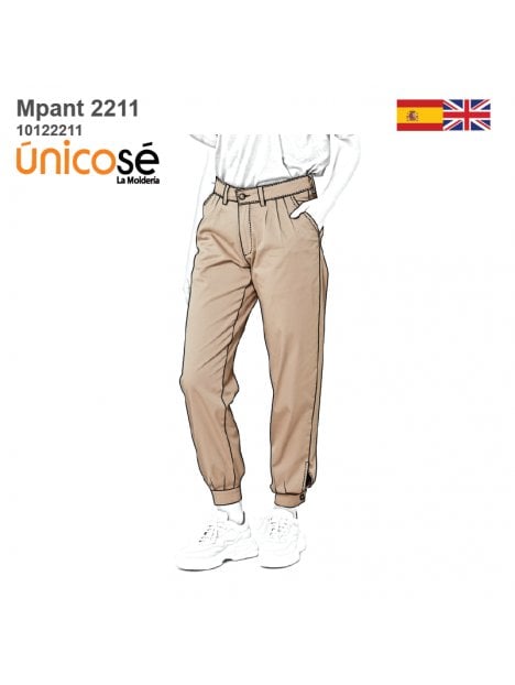 MOLDE PANTALON BOMBACHO MUJER 2211