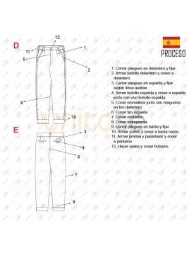 MOLDE PANTALON BOMBACHO MUJER 2211