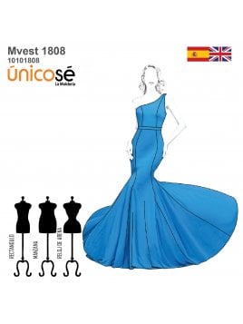 VESTIDO LARGO MUJER 1808