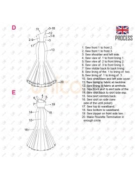 VESTIDO LARGO MUJER 1808