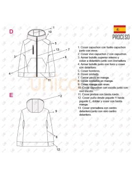 MOLDE CHAQUETA CORTES HOMBRE 2204