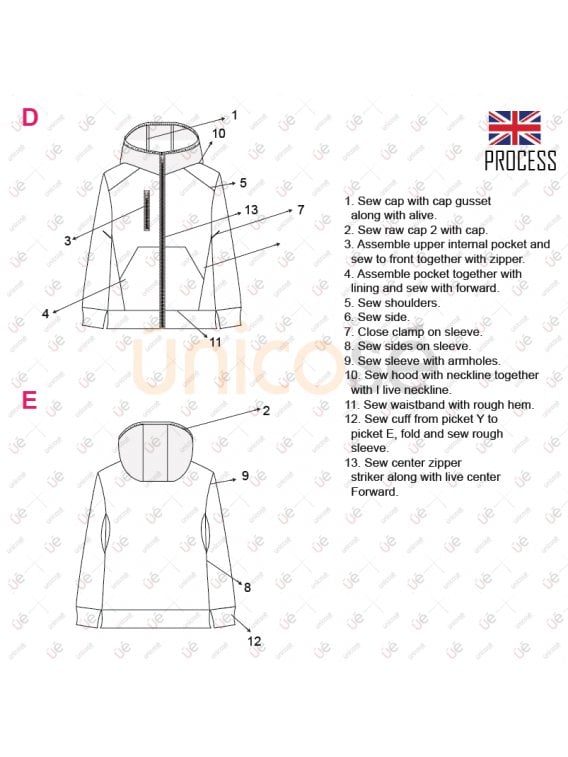 MOLDE CHAQUETA CORTES HOMBRE 2204