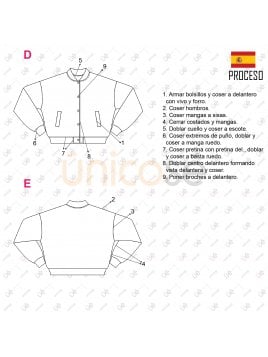 MOLDE CHAQUETA AMERICANA HOMBRE 2205